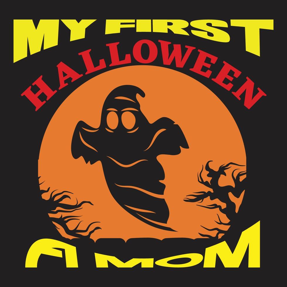 Halloween-T-Shirt-Design vektor