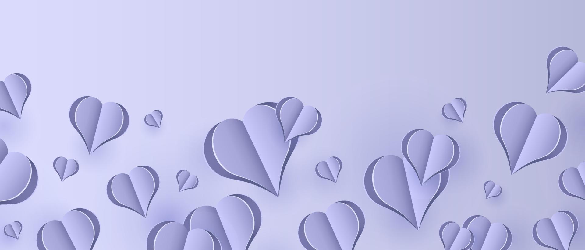 papper element i form av hjärta flygande på rosa bakgrund. vektor symboler av kärlek för Lycklig kvinnors, mors dag, eller födelsedag hälsning kort. vektor illustration