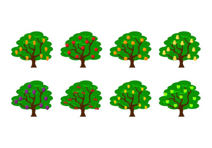 Free Obst Baum Vektor-Illustration vektor