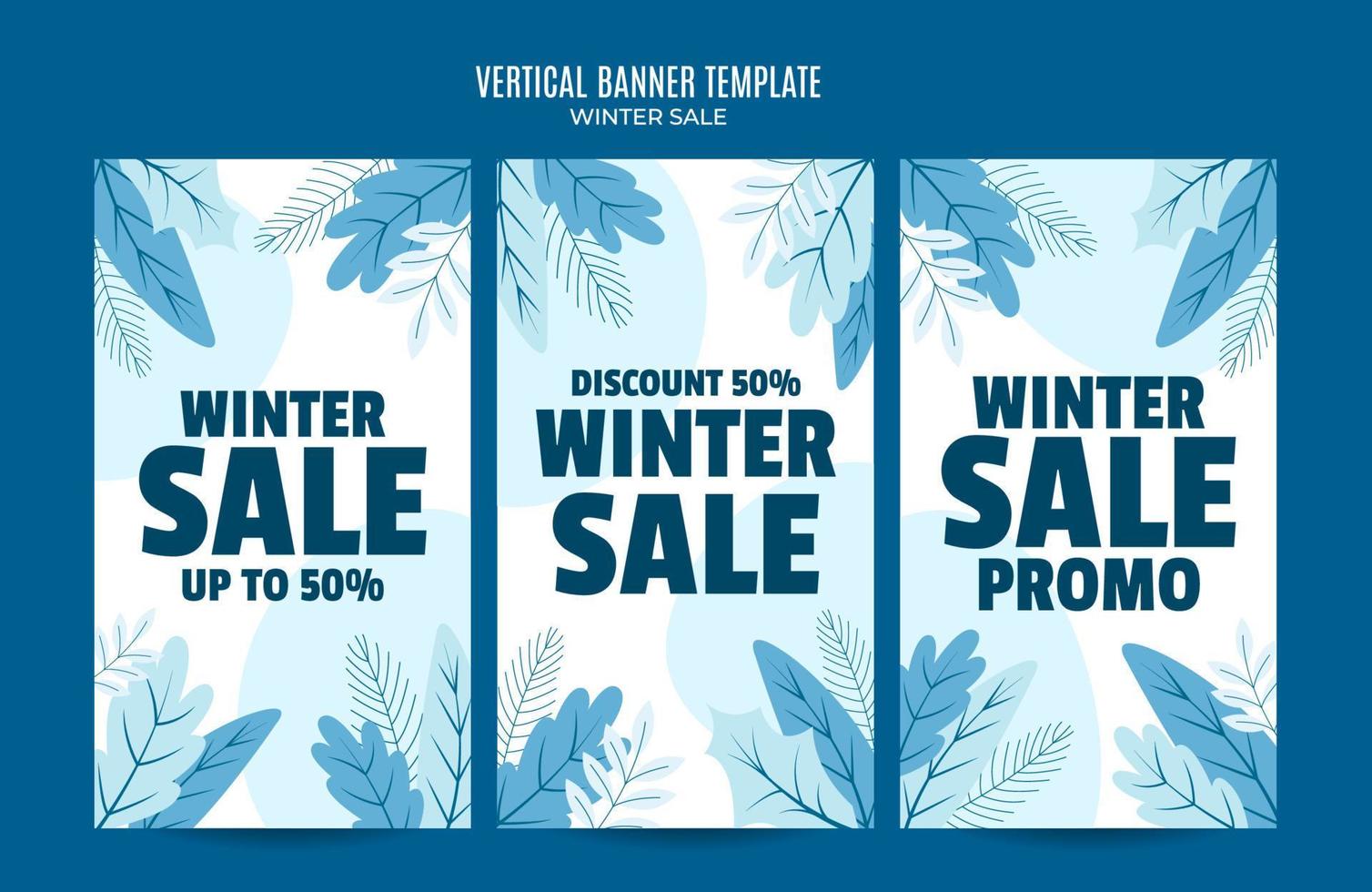 winterdesign für werbung, banner, flugblätter und flyer vektor