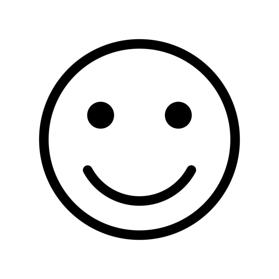 Lächeln Umriss-Symbol vektor