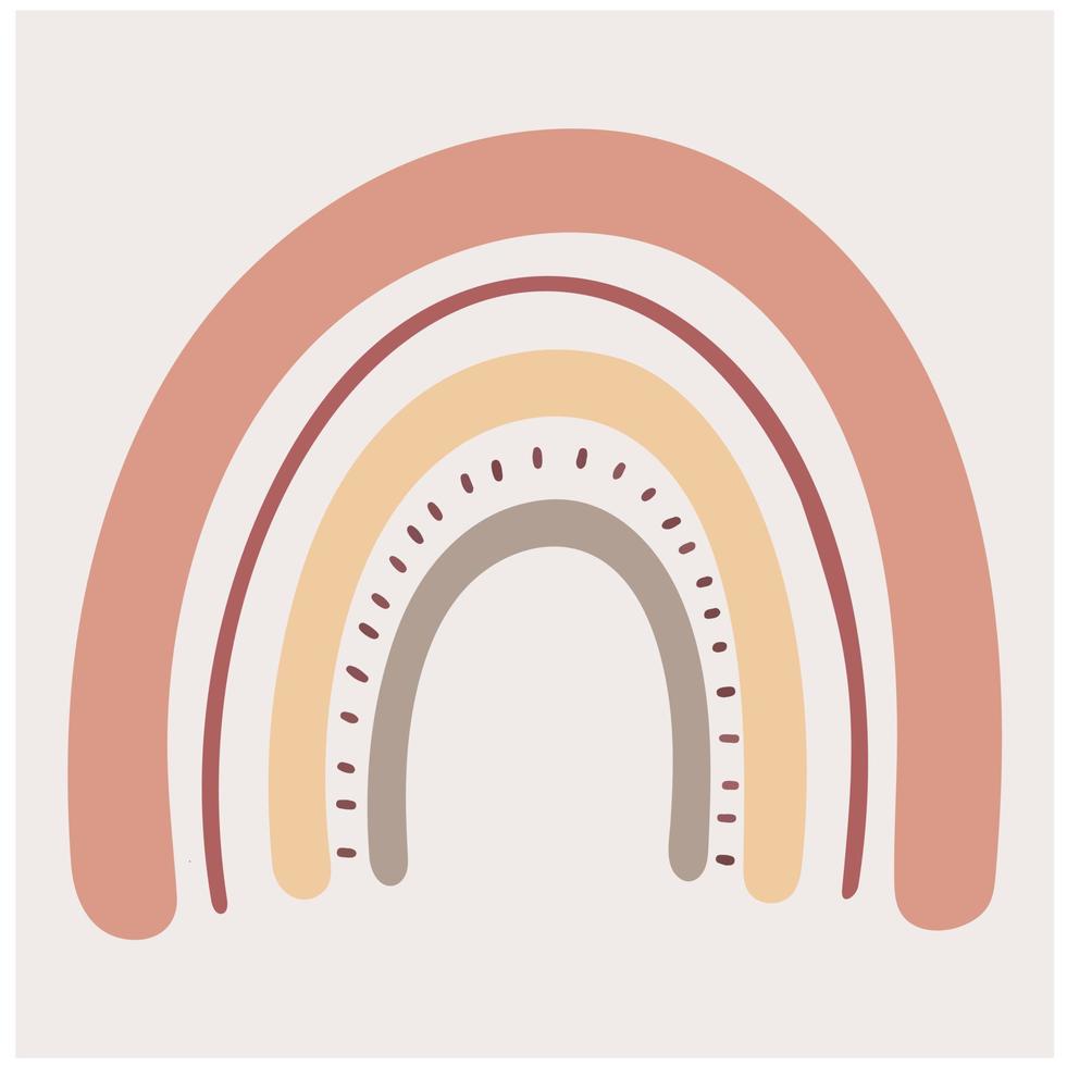 boho regnbåge. vektor illustration.