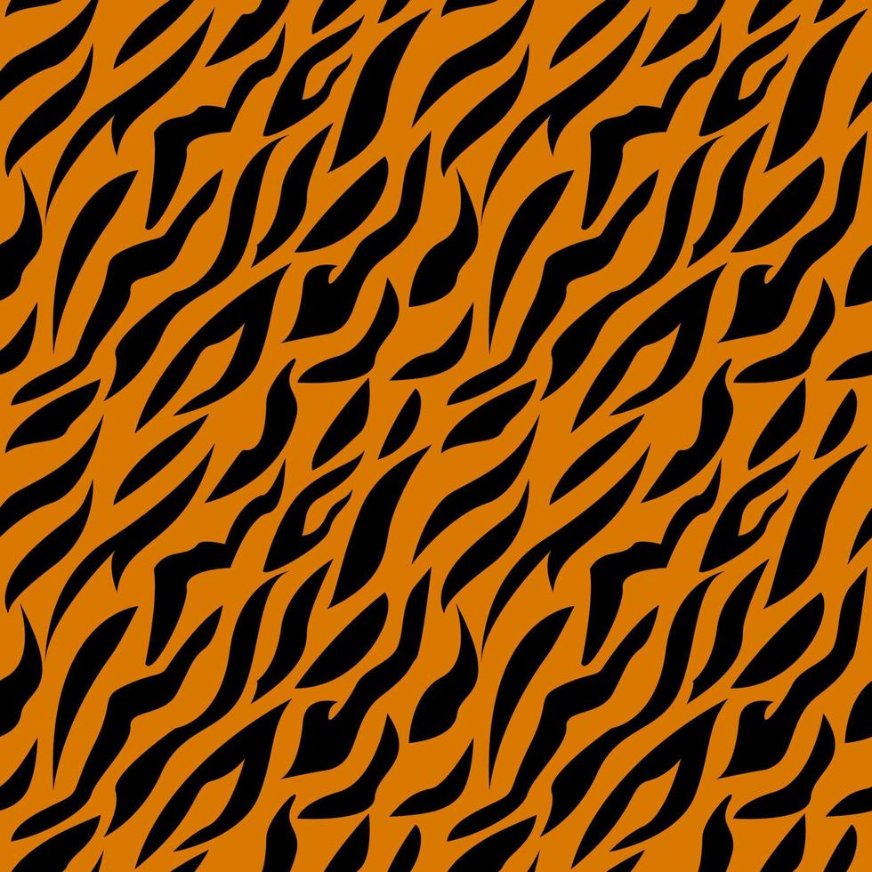abstraktes Design eines nahtlosen Musters aus wilder Tierhaut. Tiger, Jaguar, Leopard, Gepard, Pantherfell. schwarz-weißer nahtloser Camouflage-Hintergrund. Vektormuster aus Tigerfell. vektor