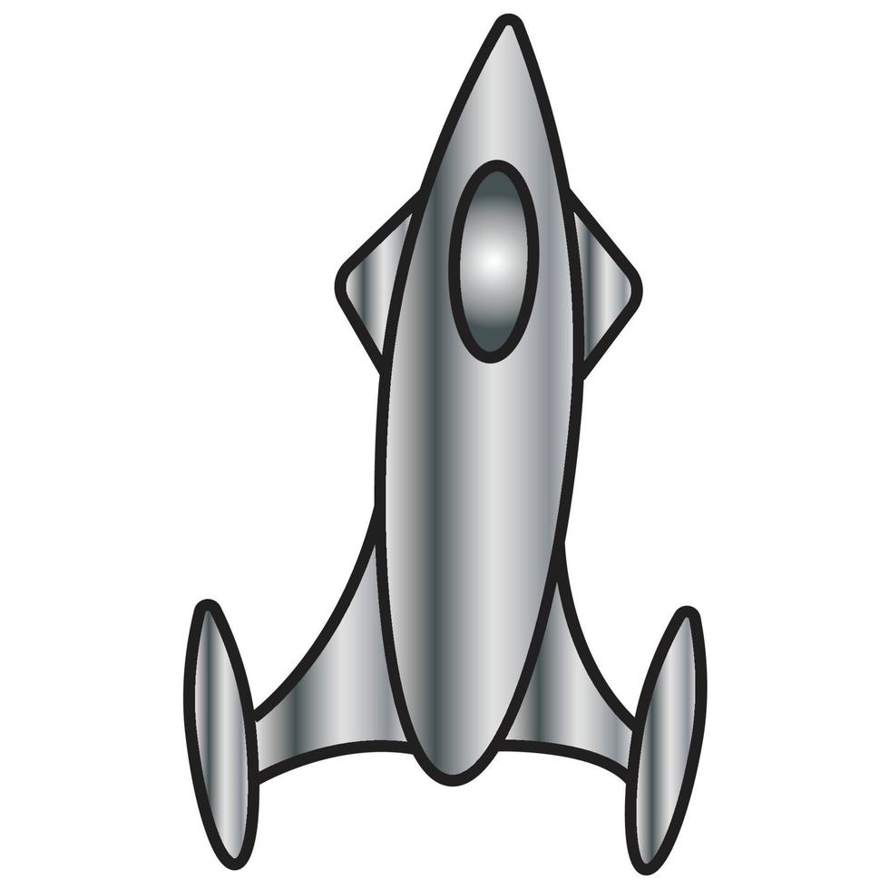 Cartoon-Raumschiff-Abbildung vektor