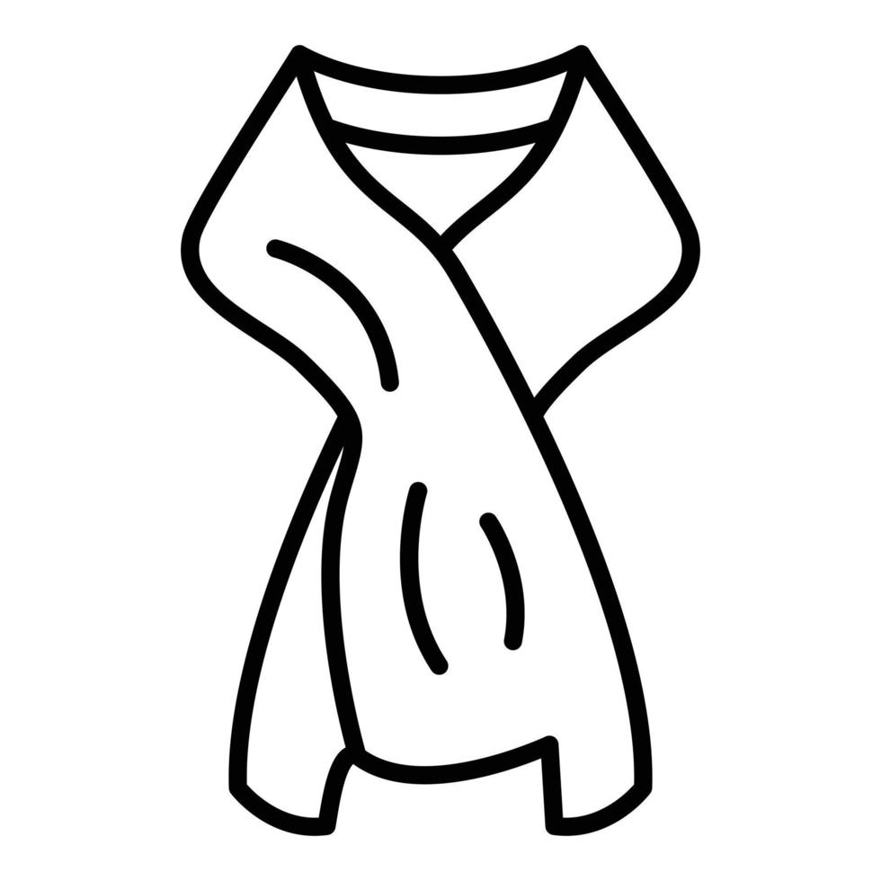 scarf ikon stil vektor