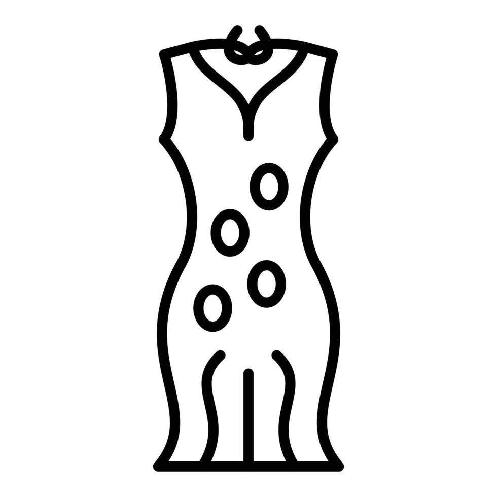 klänning ikon stil vektor
