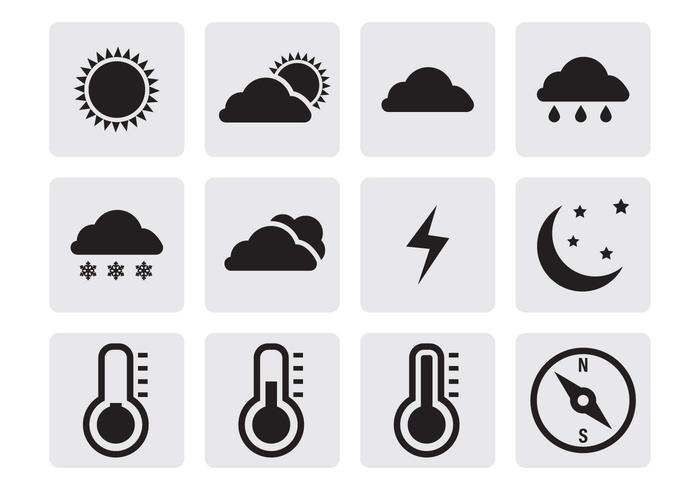 Kostenloses Wetter Icons Vektor