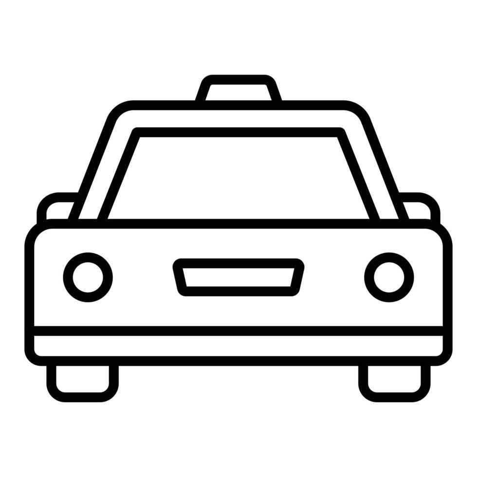 taxi ikon stil vektor