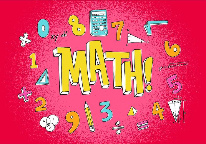 Bunte Mathe Icons vektor