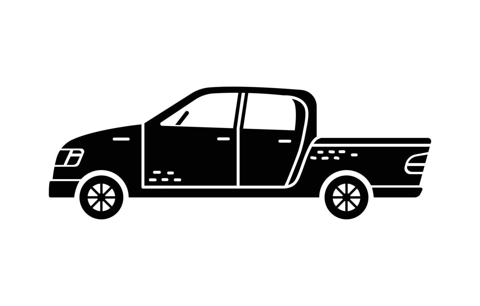 Vektor handgezeichnete Illustration eines Autos. private Fahrzeuge.