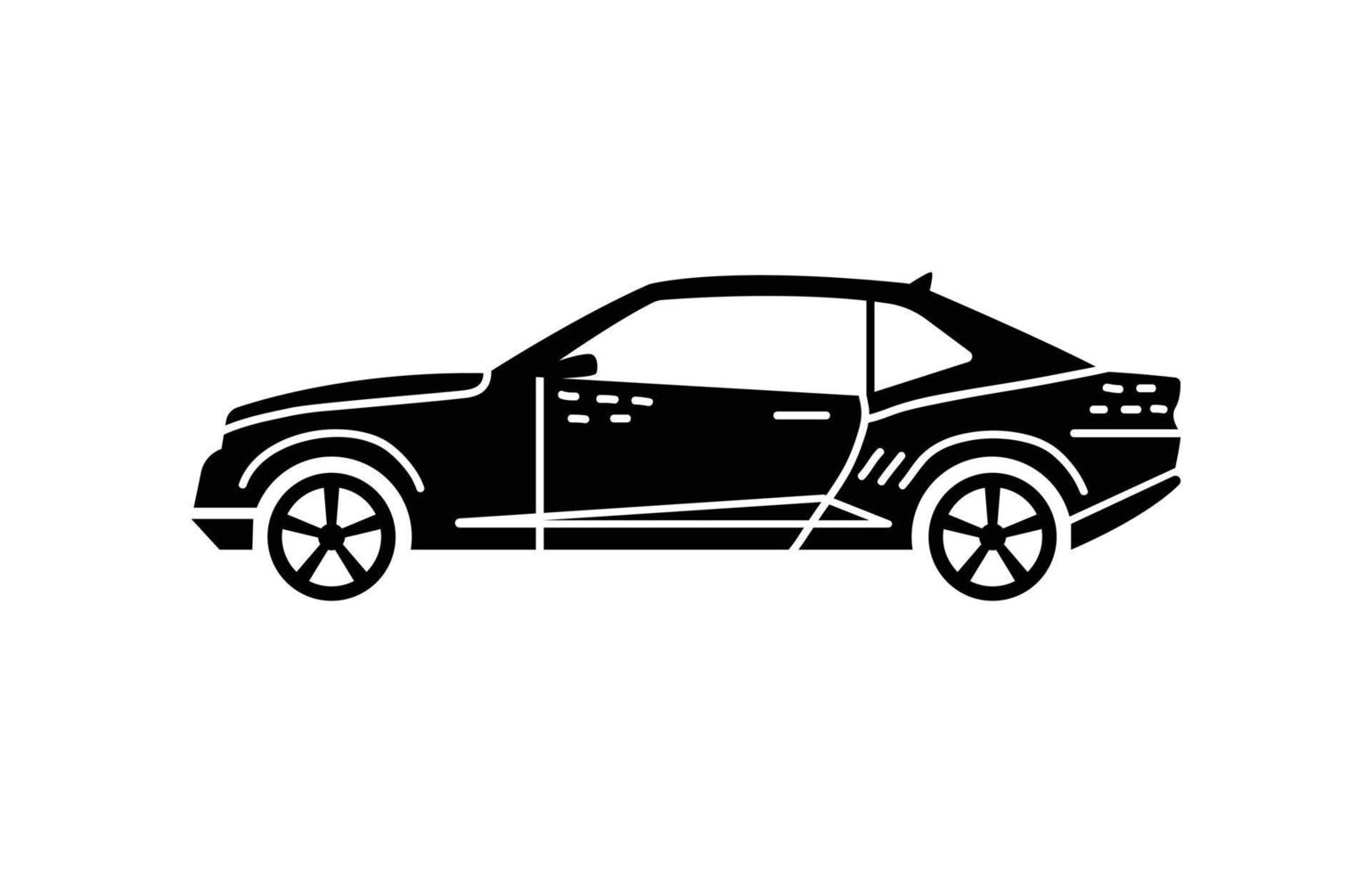 Vektor handgezeichnete Illustration eines Autos. private Fahrzeuge.