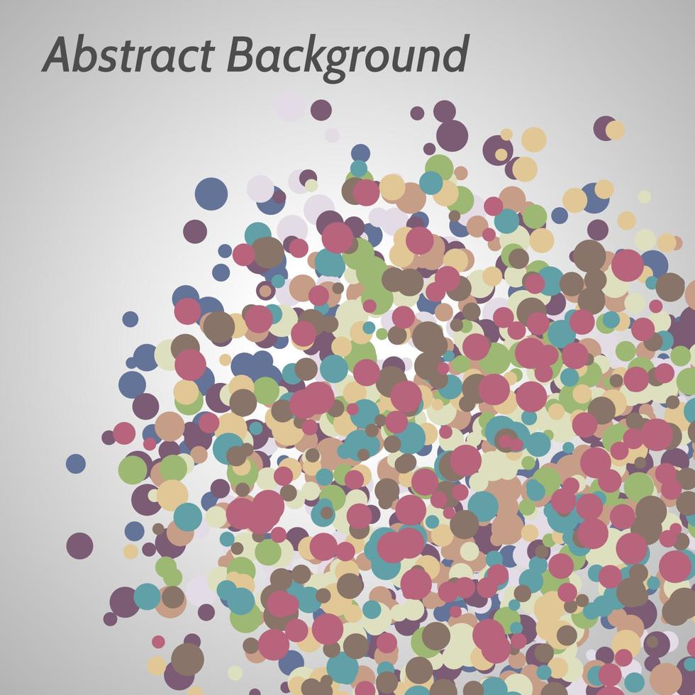 Vektor abstrakte mehrfarbige Hintergrund mit unregelmäßigen Kreisen