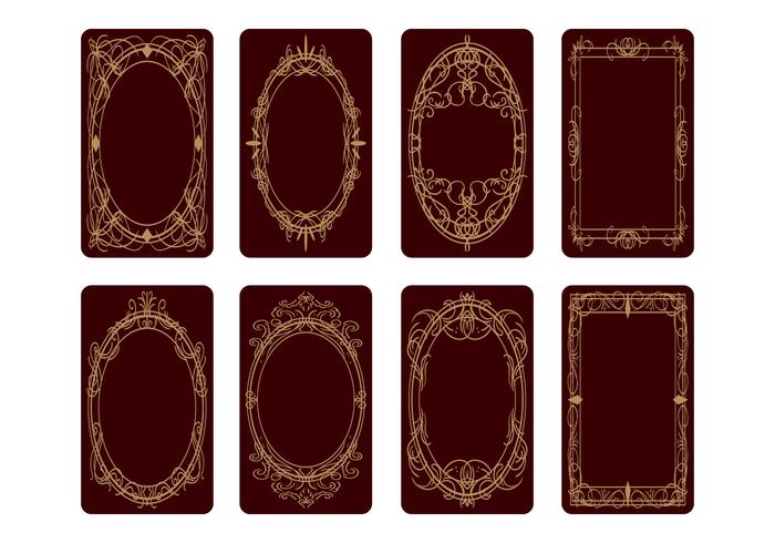 Free Tarot Card Zurück Design Vektor