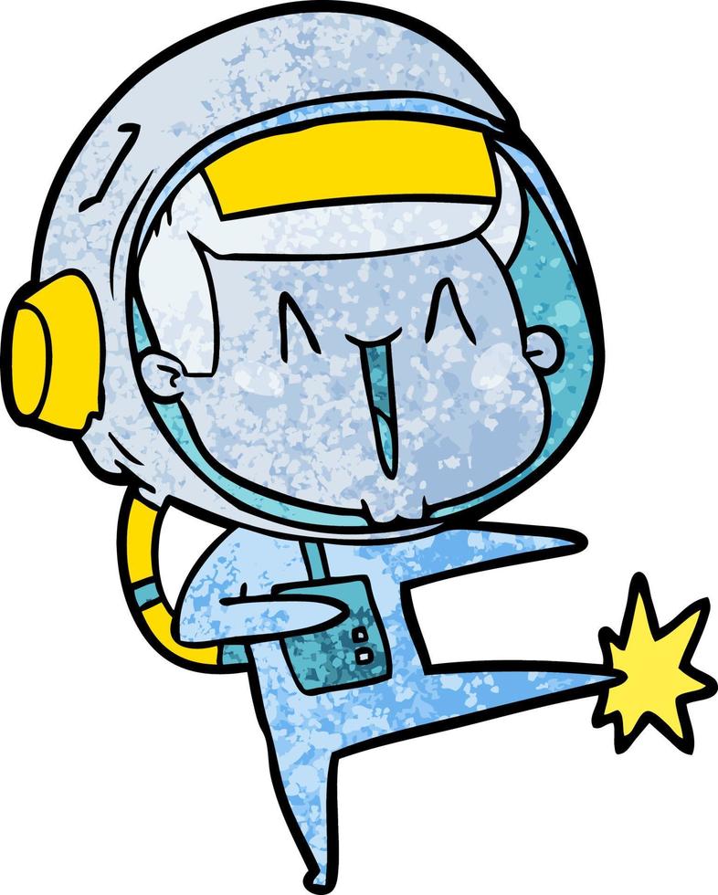 vektor astronaut man karaktär i tecknad serie stil