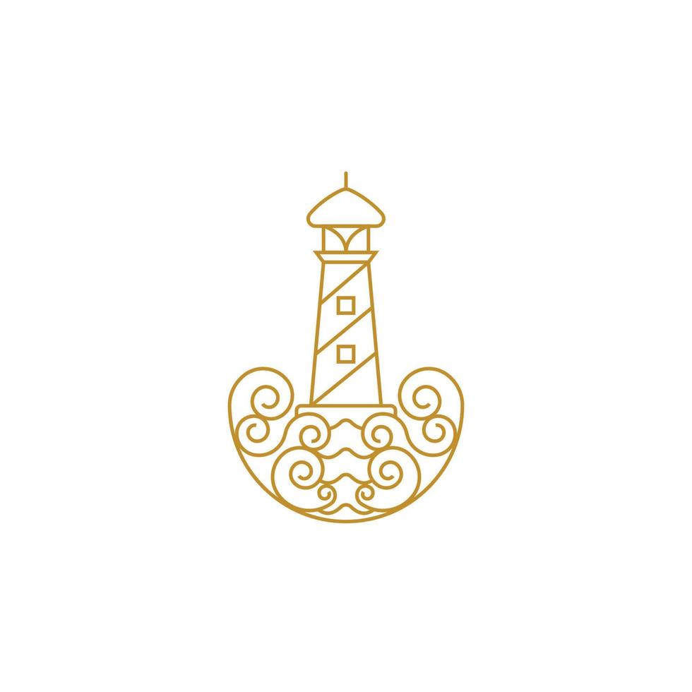 Leuchtturm Symbol Vektor-Illustration vektor