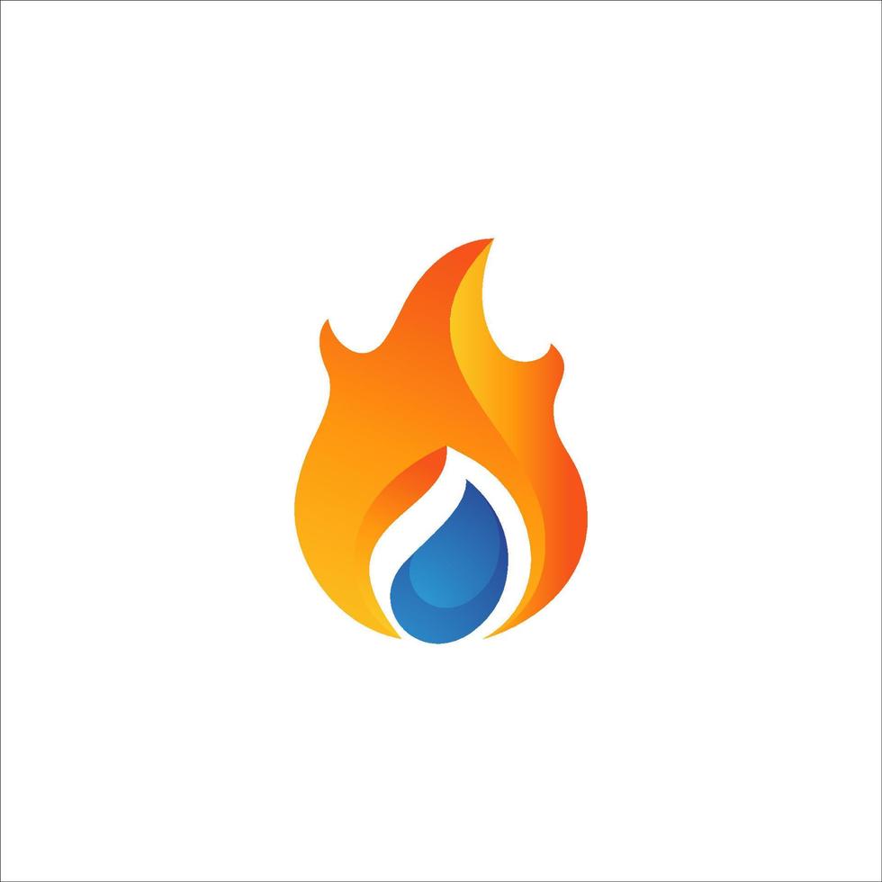 heiße Flamme Feuer Vektor Icon Illustration