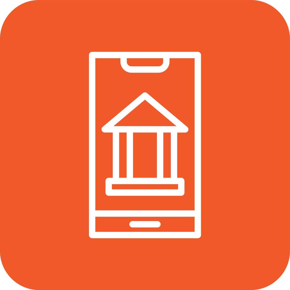 mobile Banking-Vektor-Icon-Design-Illustration vektor