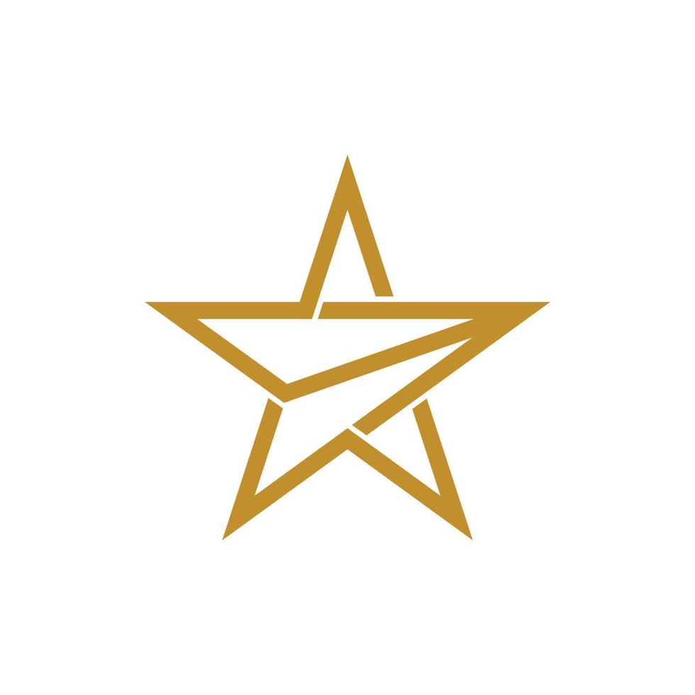 stjärna ikon mall vektor illustration