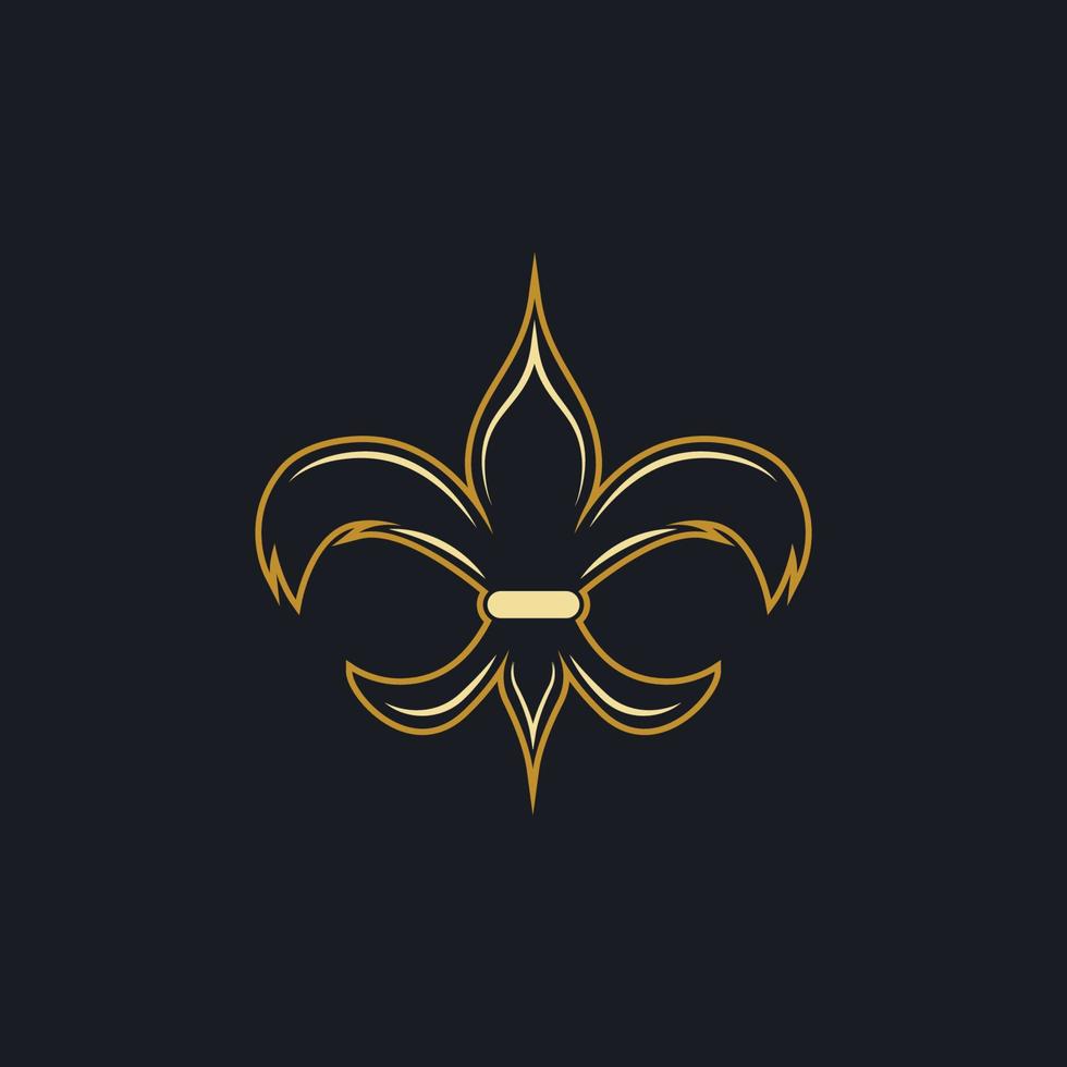 Fleur de Lis-Vektor-Icon-Design vektor