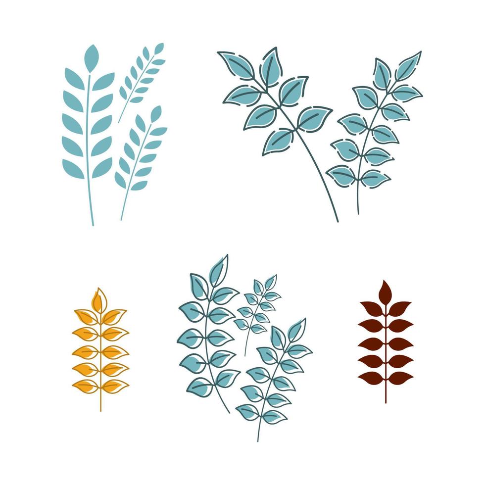 Herbst-Element-Vektor-Icon-Design-Illustration vektor