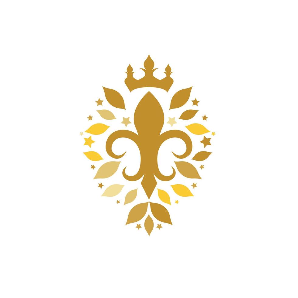 Fleur de Lis-Vektor-Icon-Design vektor