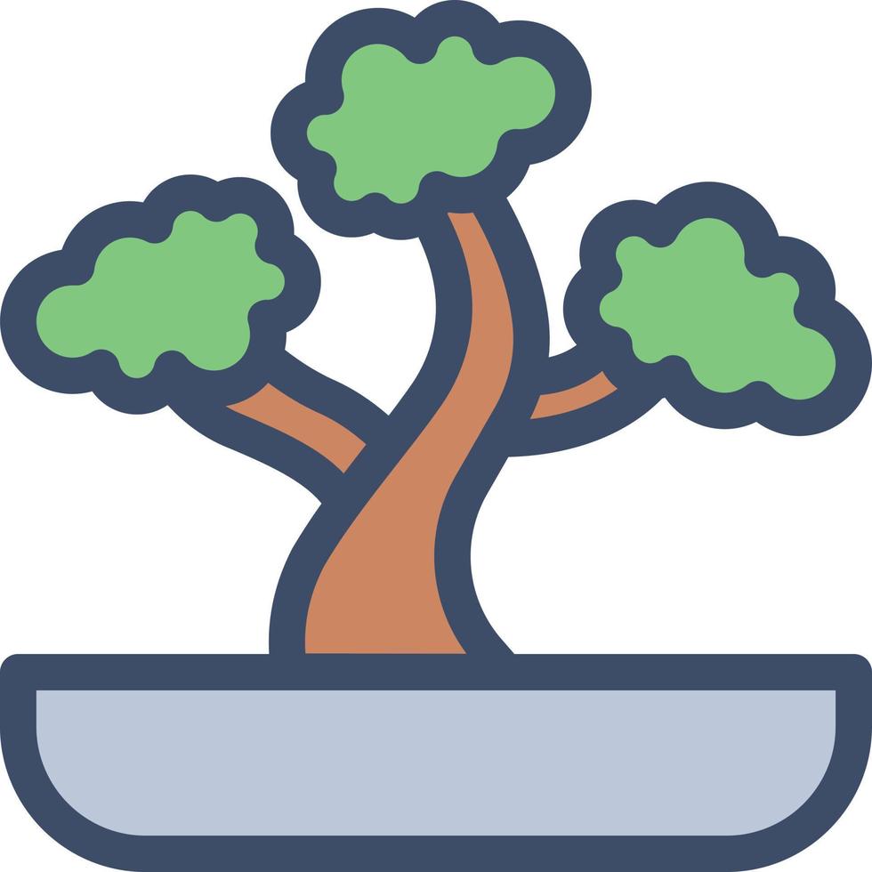 bonsai vektor illustration på en bakgrund. premium kvalitet symbols.vector ikoner för koncept och grafisk design.