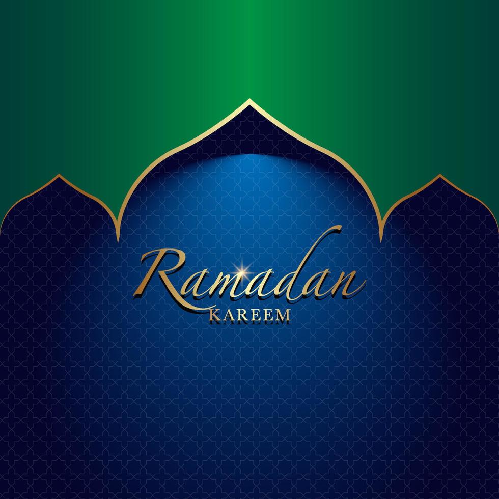 ramadan kareem hälsning islamisk illustration bakgrund vektor design