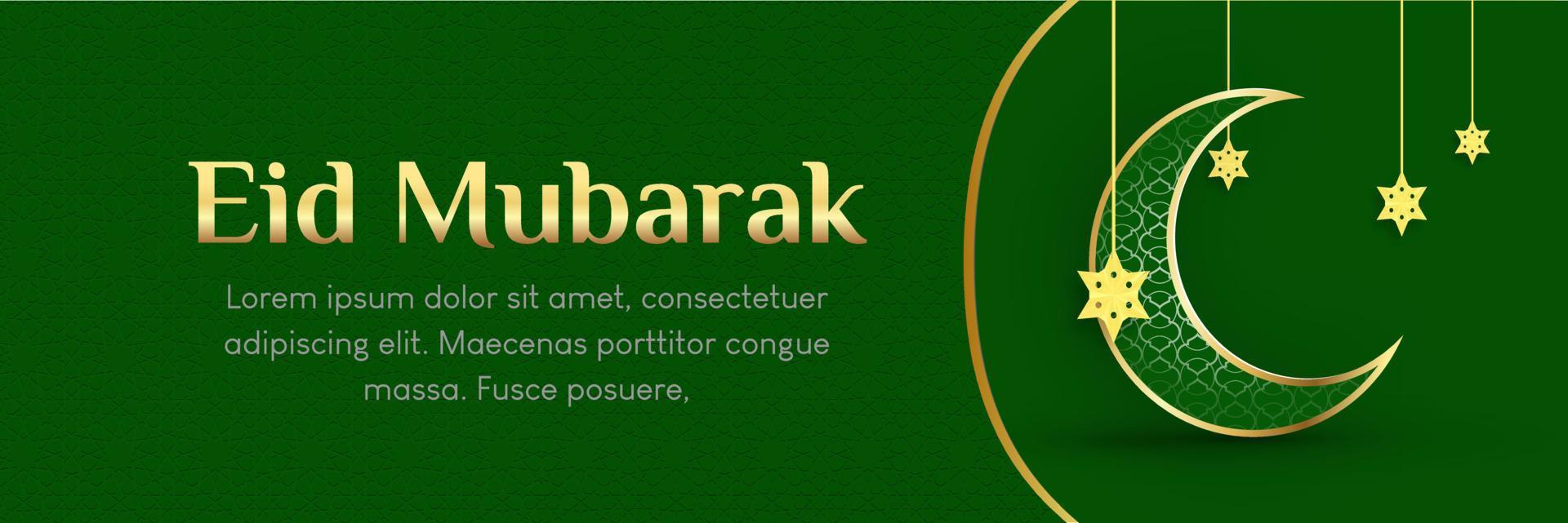 hintergrund für ramadan kareem mit grüner und goldener farbe vektor