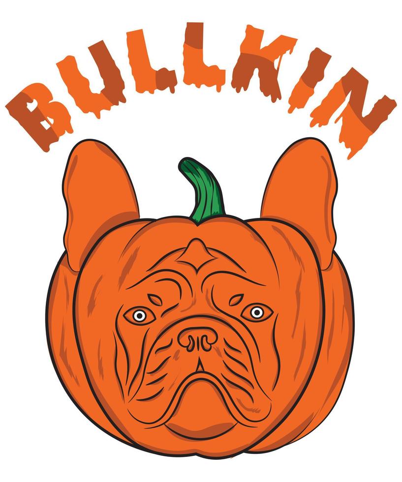 Bullkin-T-Shirt-Design vektor