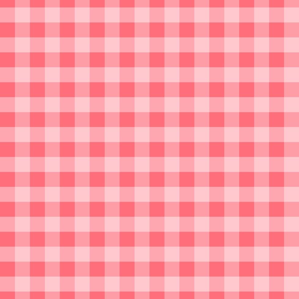 röd gingham sömlös mönster bakgrund. vektor