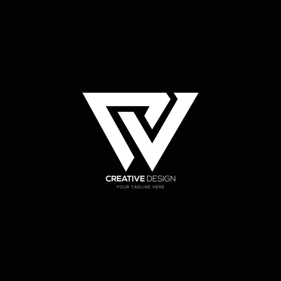 kreatives brief cvw monogramm logo vektor