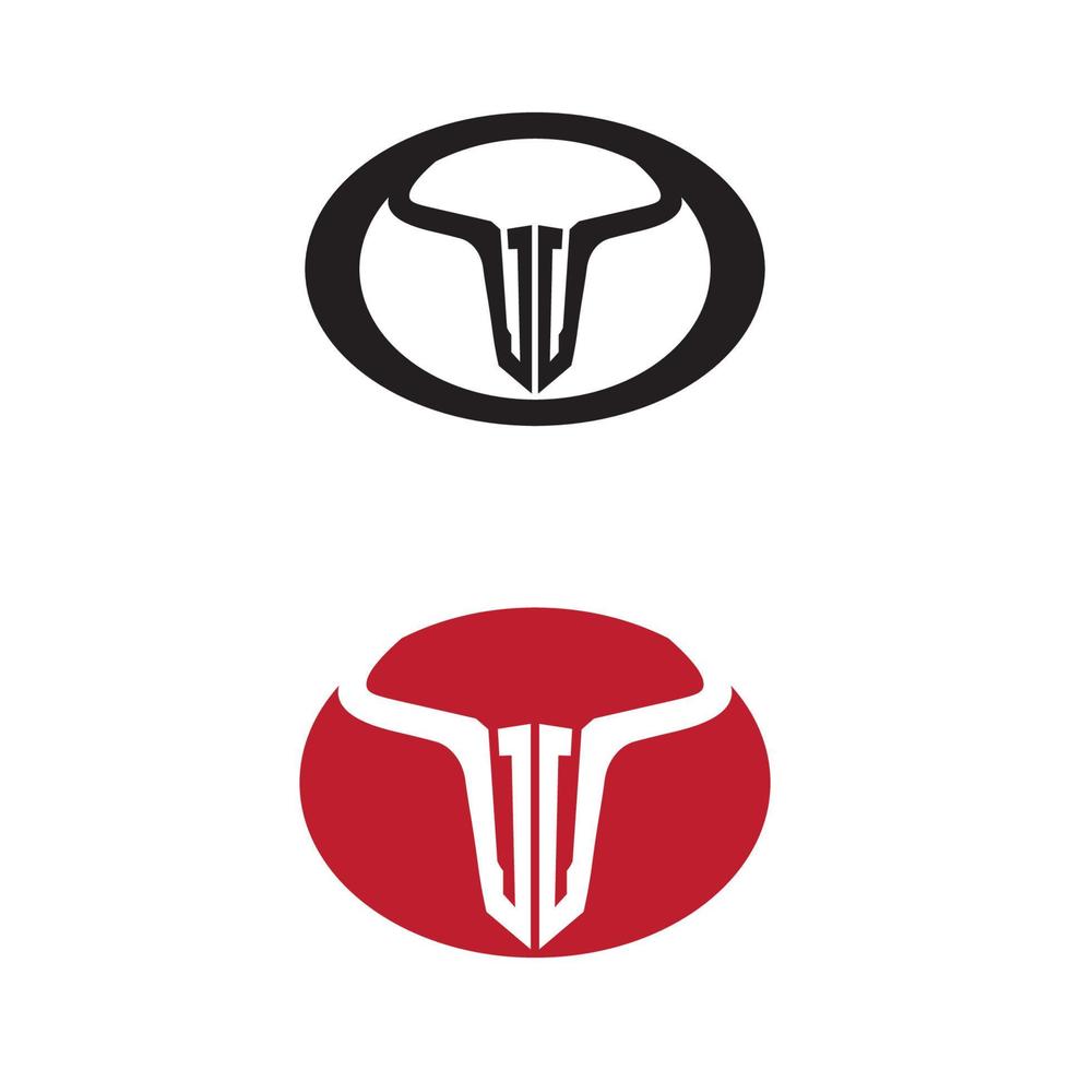 Stier-Logo und Symbole Vektor-Vorlage Icons App vektor