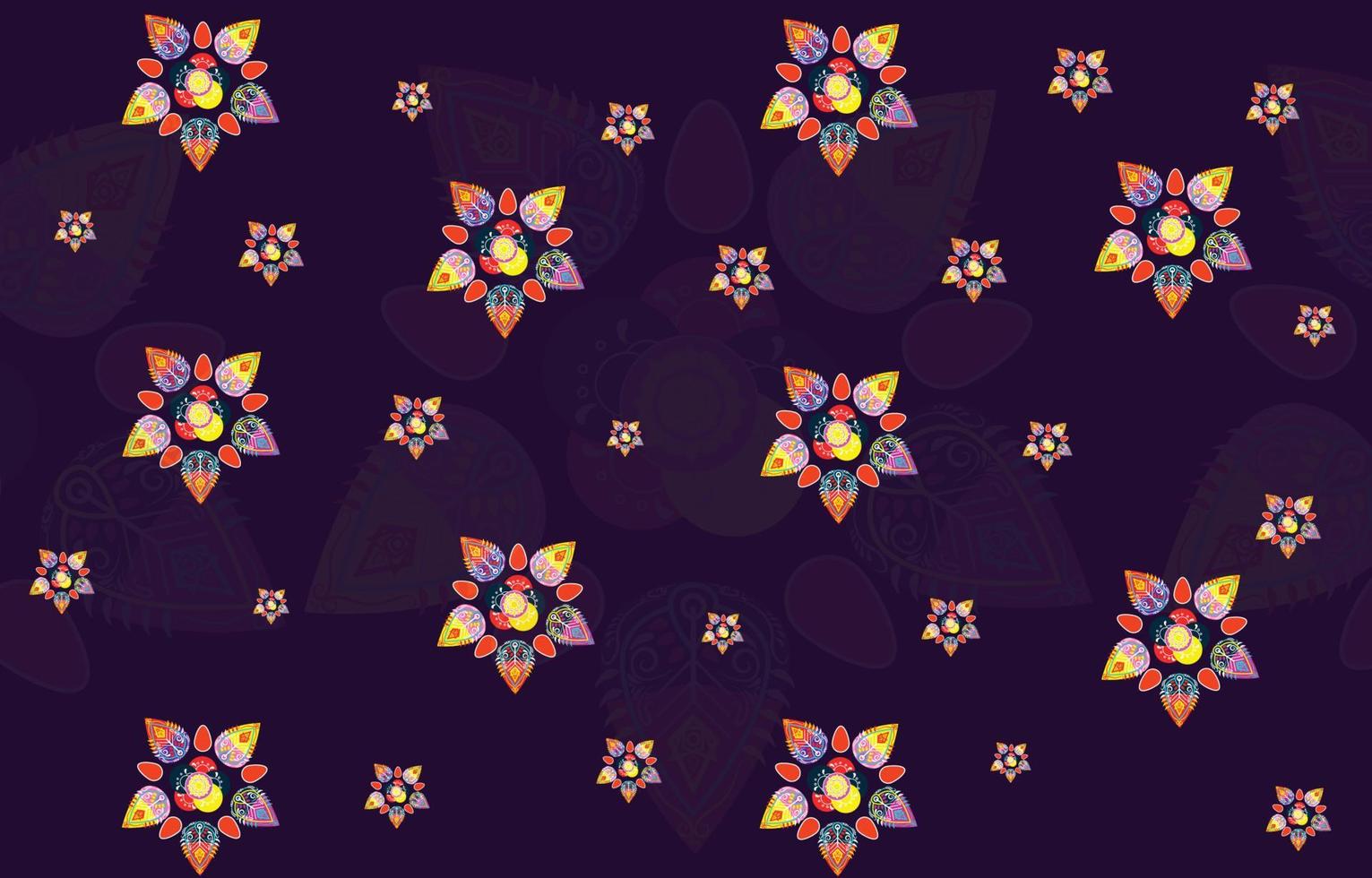 geometrisches ethnisches orientalisches Ikat nahtloses Muster traditionelles Design für Hintergrund, Teppich, Tapete, Kleidung, Verpackung, Batik, Stoff, Vektorillustration. Stickstil. vektor