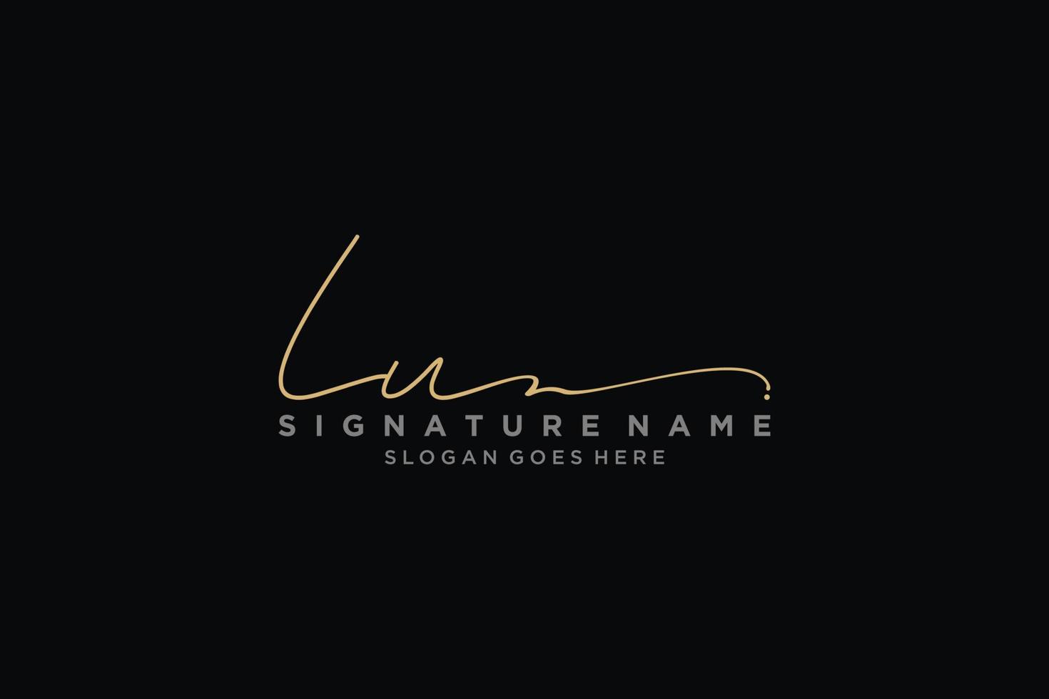 första lu brev signatur logotyp mall elegant design logotyp tecken symbol mall vektor ikon