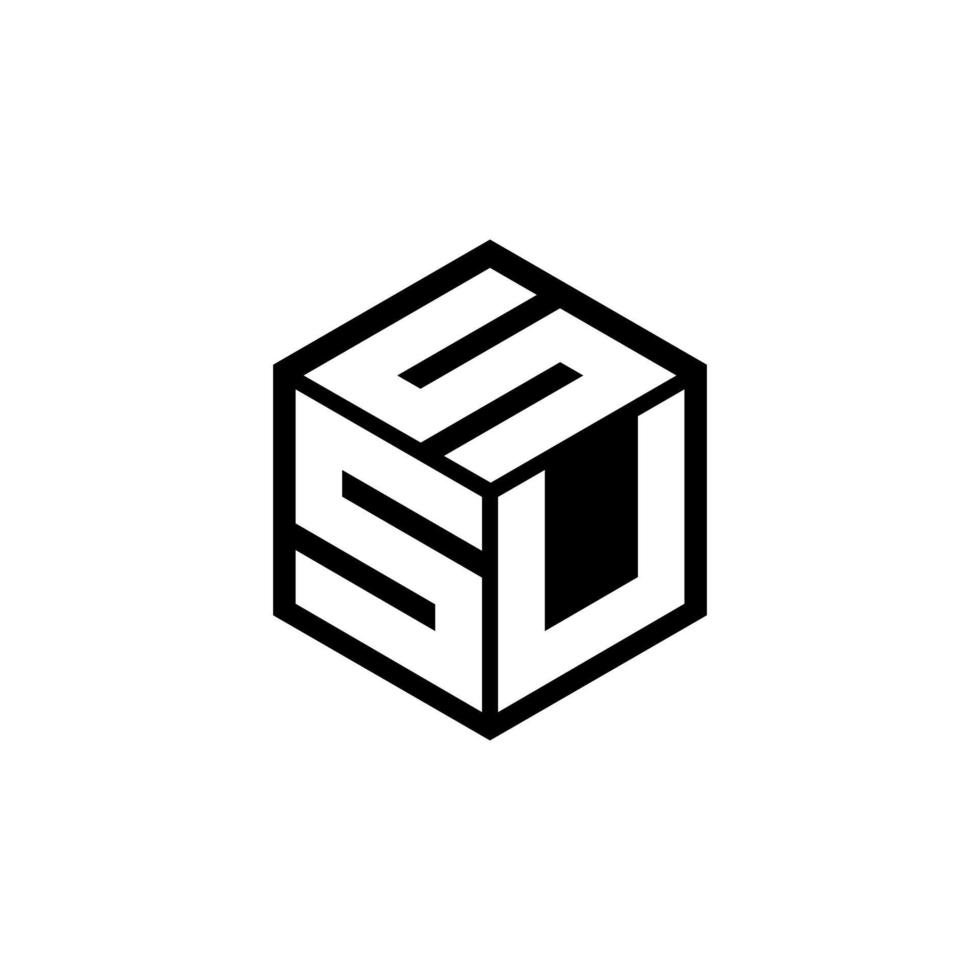 sus-Brief-Logo-Design mit weißem Hintergrund in Illustrator. Vektorlogo, Kalligrafie-Designs für Logo, Poster, Einladung usw. vektor