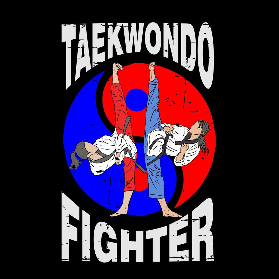 Taekwondo-Logo-Vektor vektor