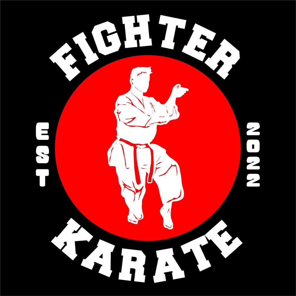 karate vektor logotyp ikon