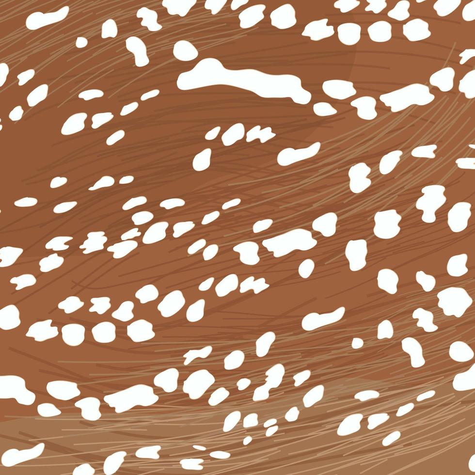 abstraktes Muster mit gesprenkeltem Hirschfell. handzeichnung tierische textur. Linie abstrakten Hintergrund. vektor