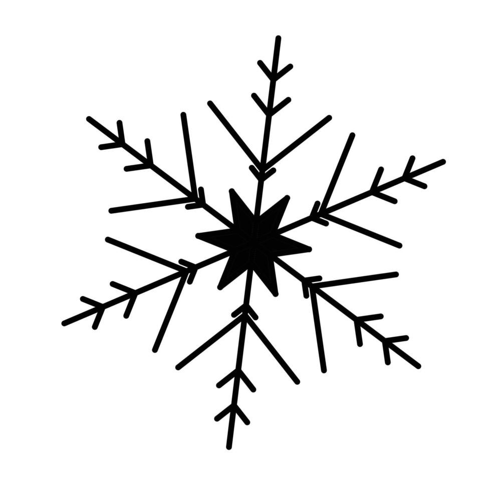 vektor snöflinga webb ikon isolerat
