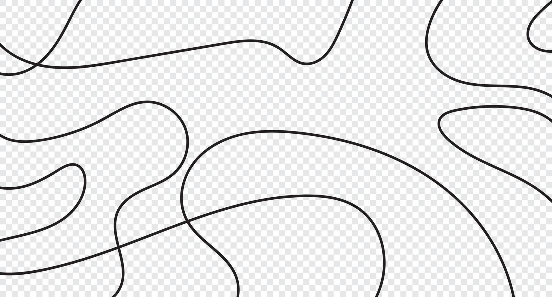 kurva vågor mönster. tunn linje vågig abstrakt bakgrund. linje konst randig grafisk mall. vektor illustration.