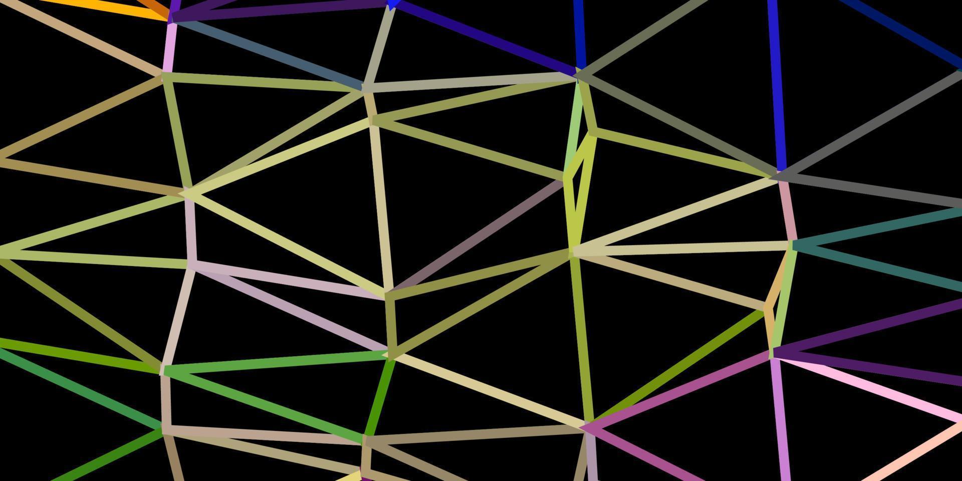 ljus flerfärgad vektor abstrakt triangel mönster.