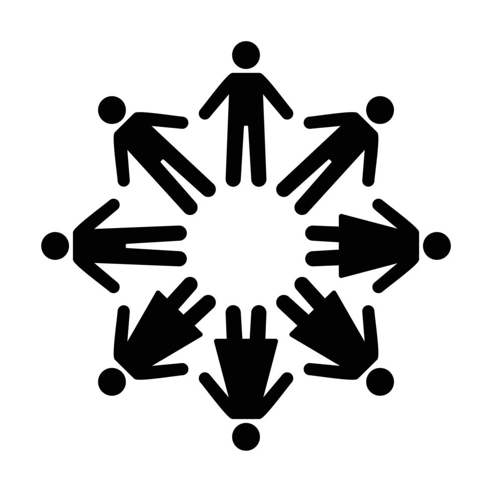 Menschen-Community-Symbol vektor