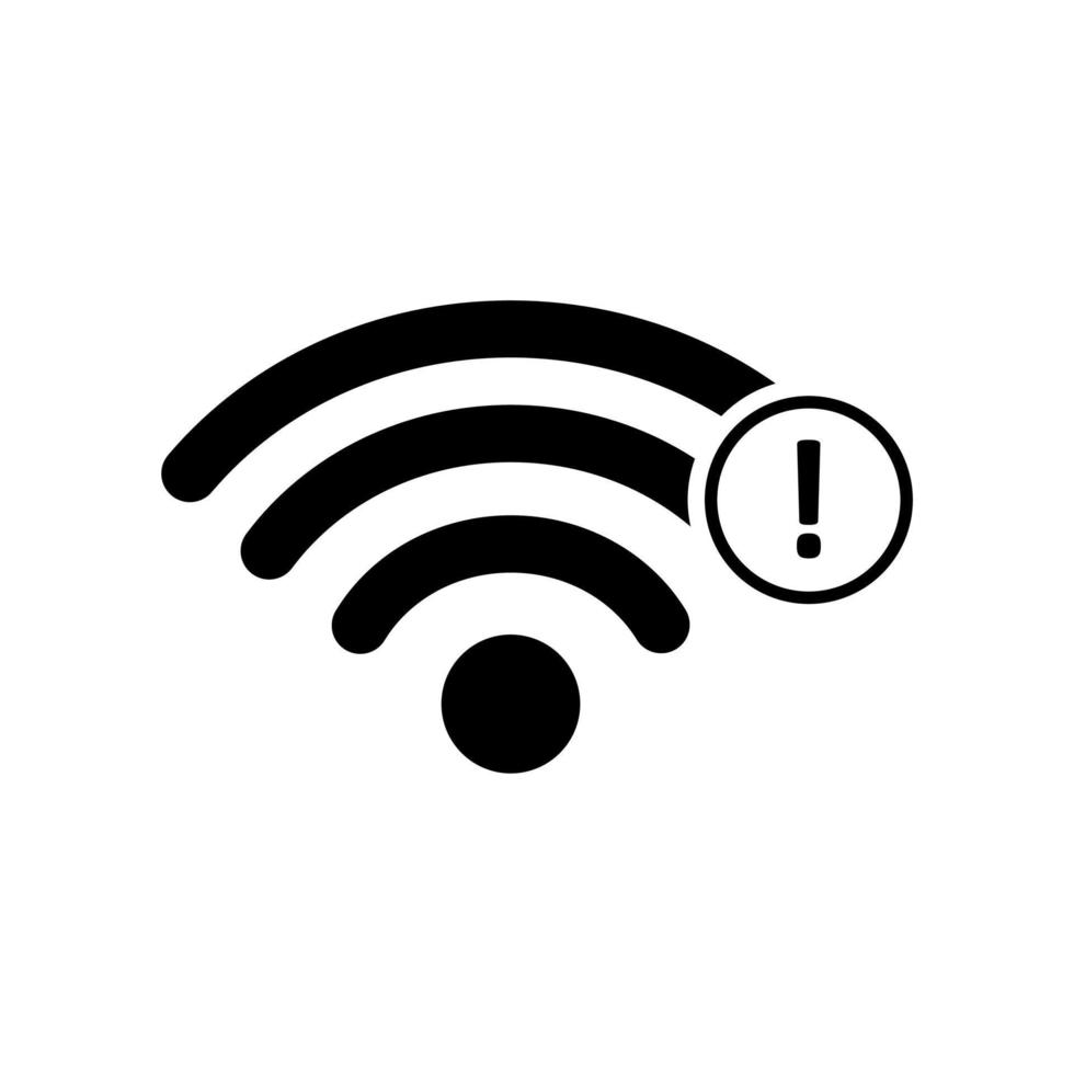 Nej wiFi signal ikon vektor