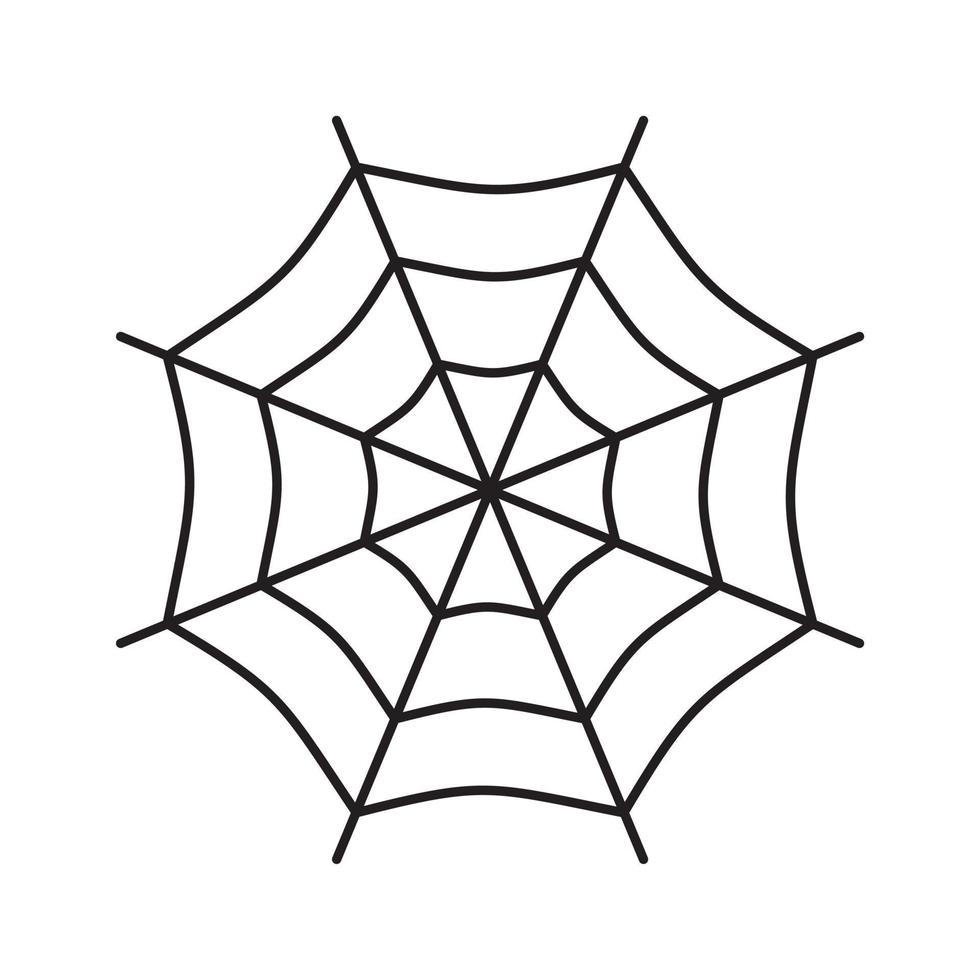 Spinnennetz-Gliederungssymbol vektor
