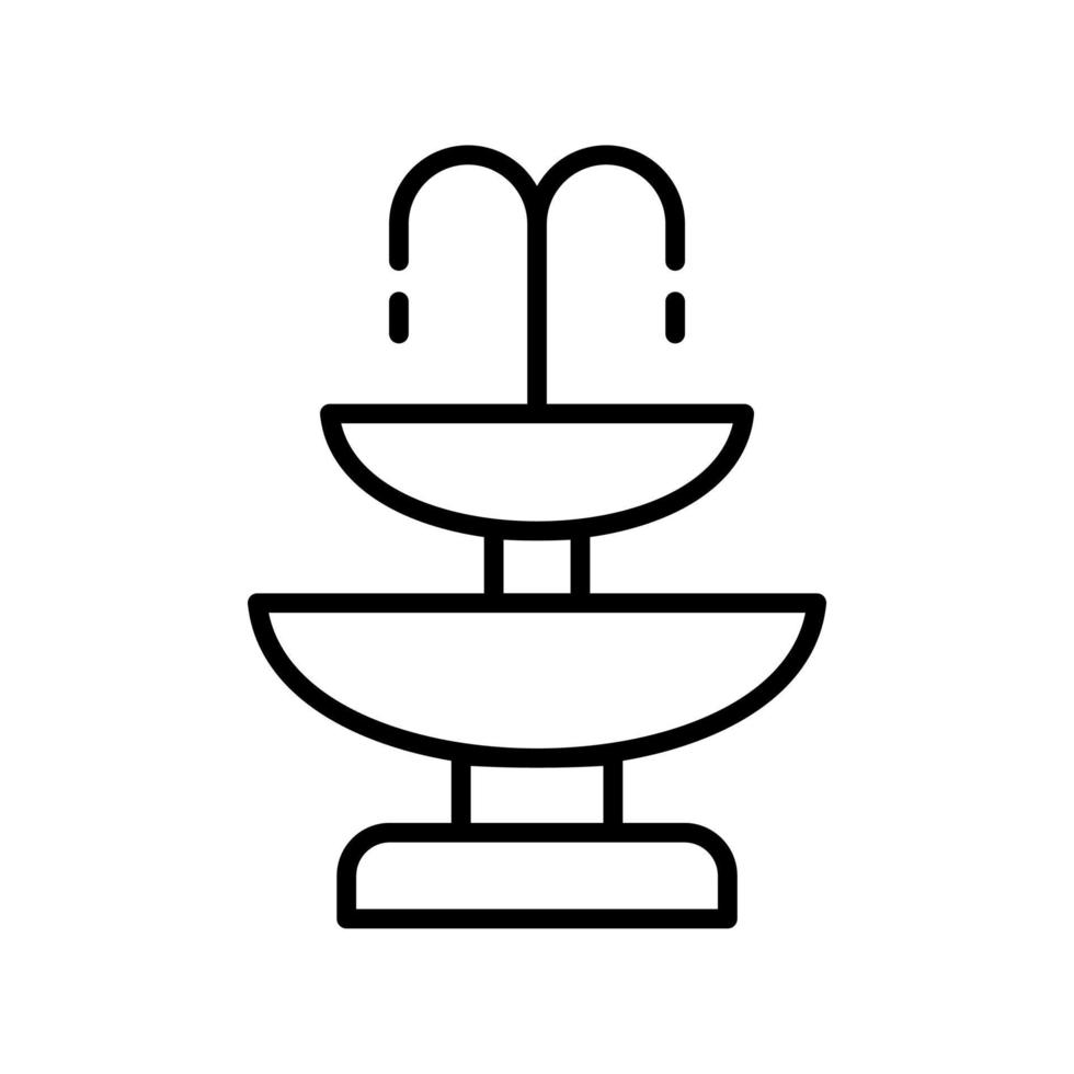 Symbol für Brunnenumrisse vektor