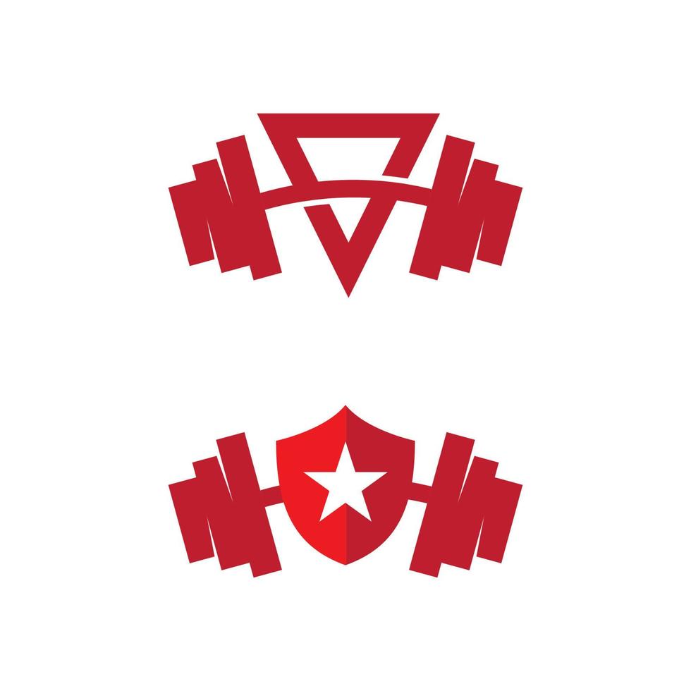 fitness logotyp design vektor illustrationikon