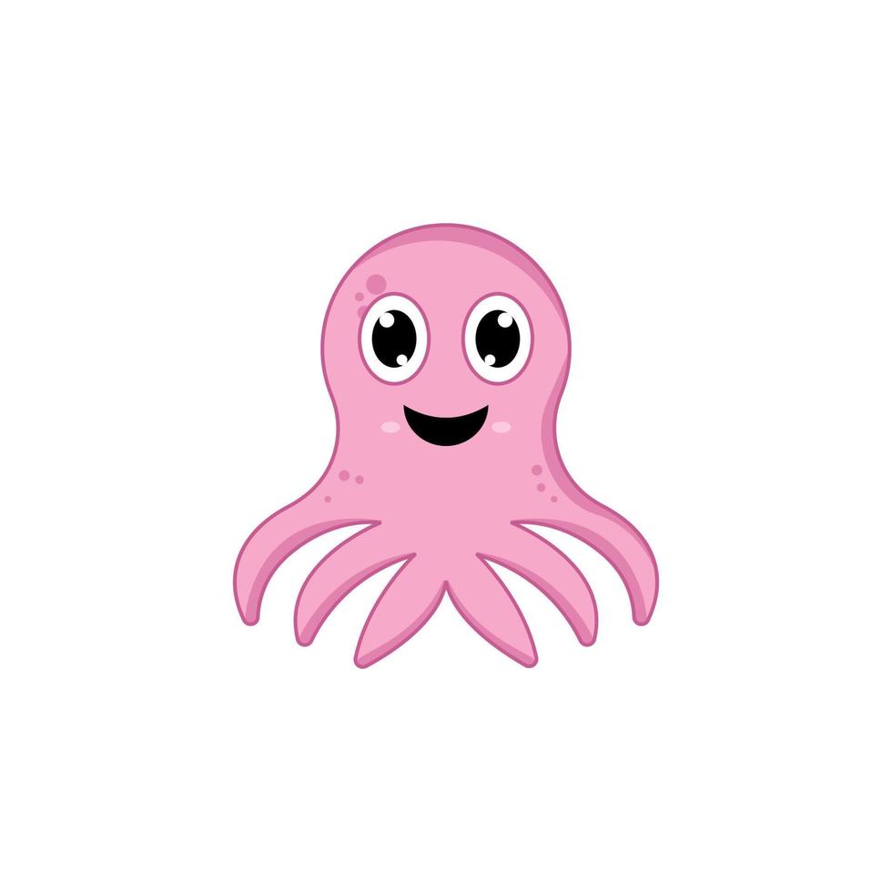 bläckfisk vektor ikon illustration
