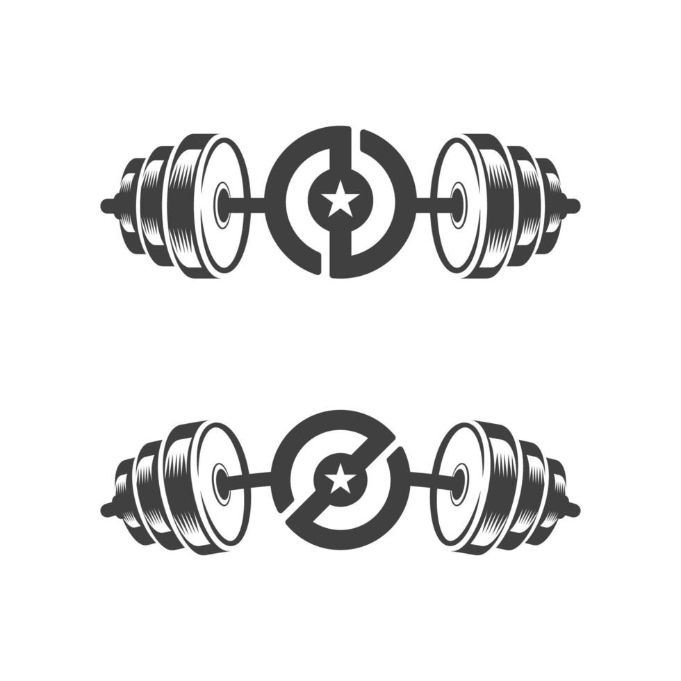 Fitness-Logo-Design-Vektor-Illustration-Symbol vektor