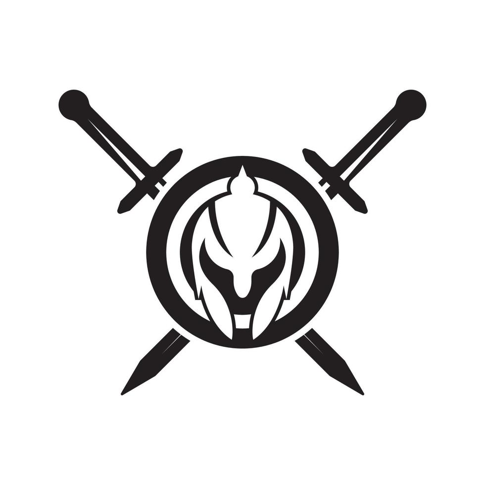 Spartanisches Helmvektorsymbol vektor