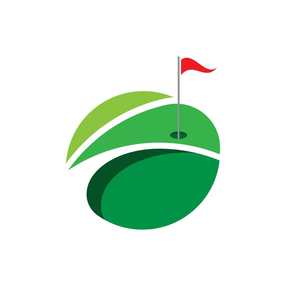 Golf-Logo-Vorlage-Vektor-Illustration vektor